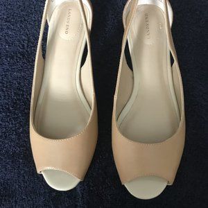 Tan Leather shoes NWOT